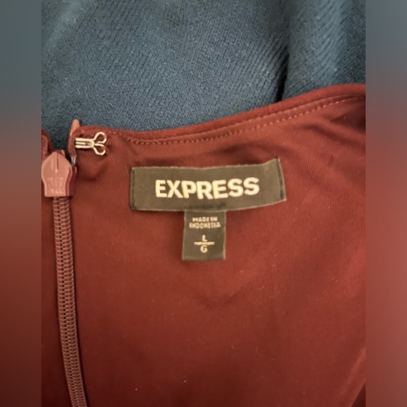 2 for 1! Express Teal and Wine Sheath Dresses - Picture 3 of 6